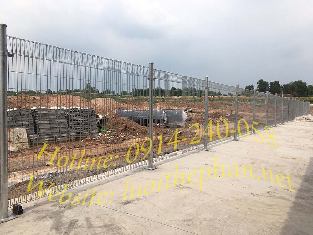 Hàng rào lưới thép bẻ đầu