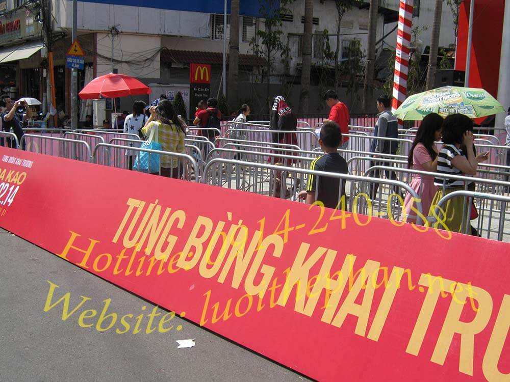 Cho thuê hàng rào tạm