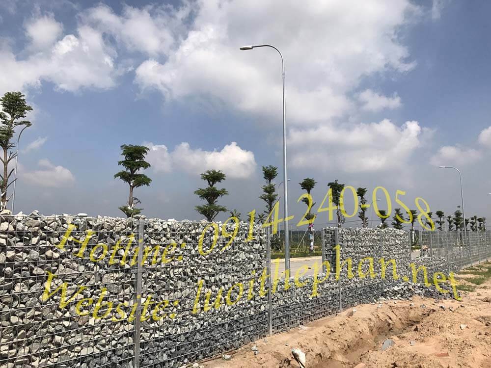 Hàng rào lưới thép rọ đá