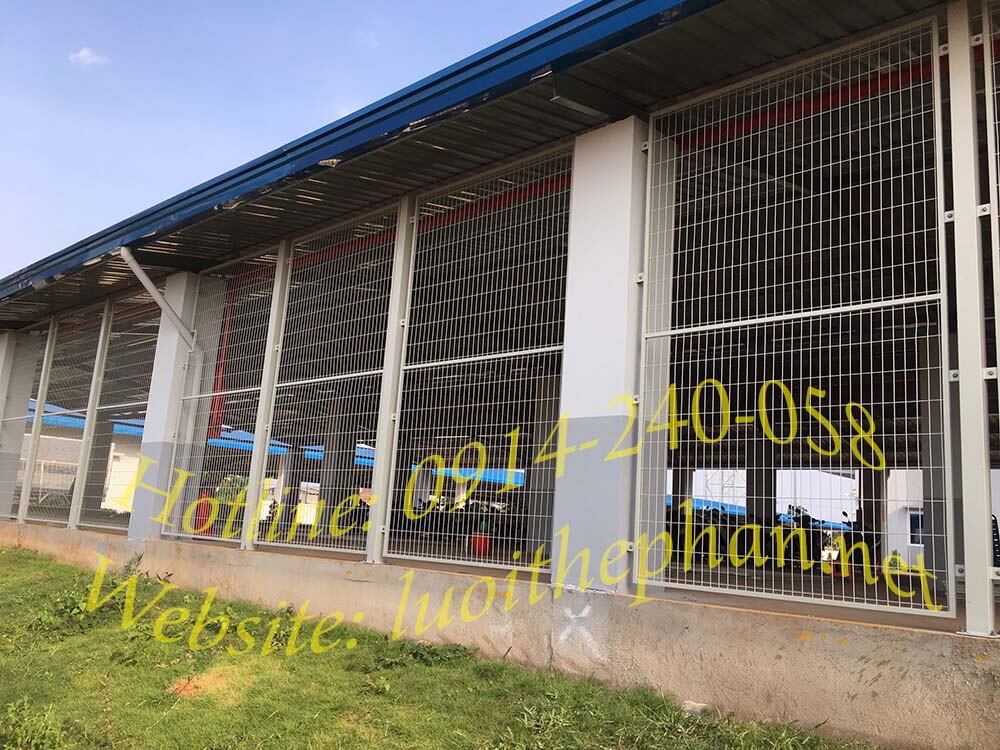 Vách nhà xe lưới thép hàn