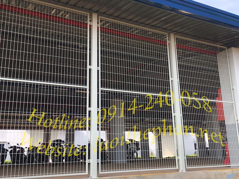 Vách nhà xe lưới thép hàn