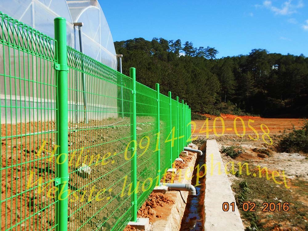 Hàng rào lưới bẻ hai đầu sơn tĩnh điện - Hàng Rào Lưới Thép - Lưới ...